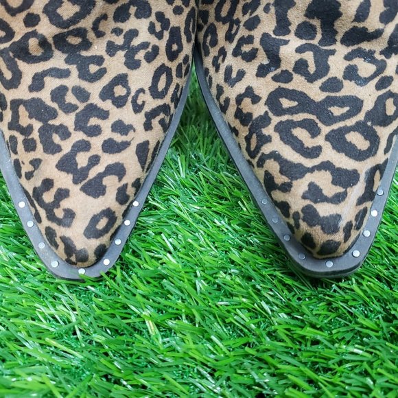 Circus by Sam Edelman WHISTLER Tan/Brown Leopard Bootie - SIZE 7M - Picture 7 of 9